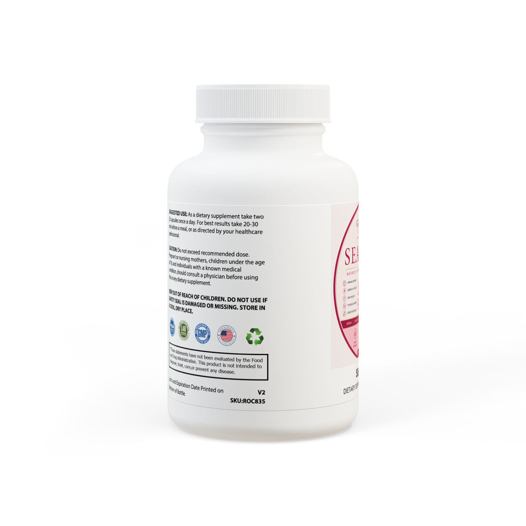 GlowUp Luxe Sea Moss Supplement (60 Capsules)