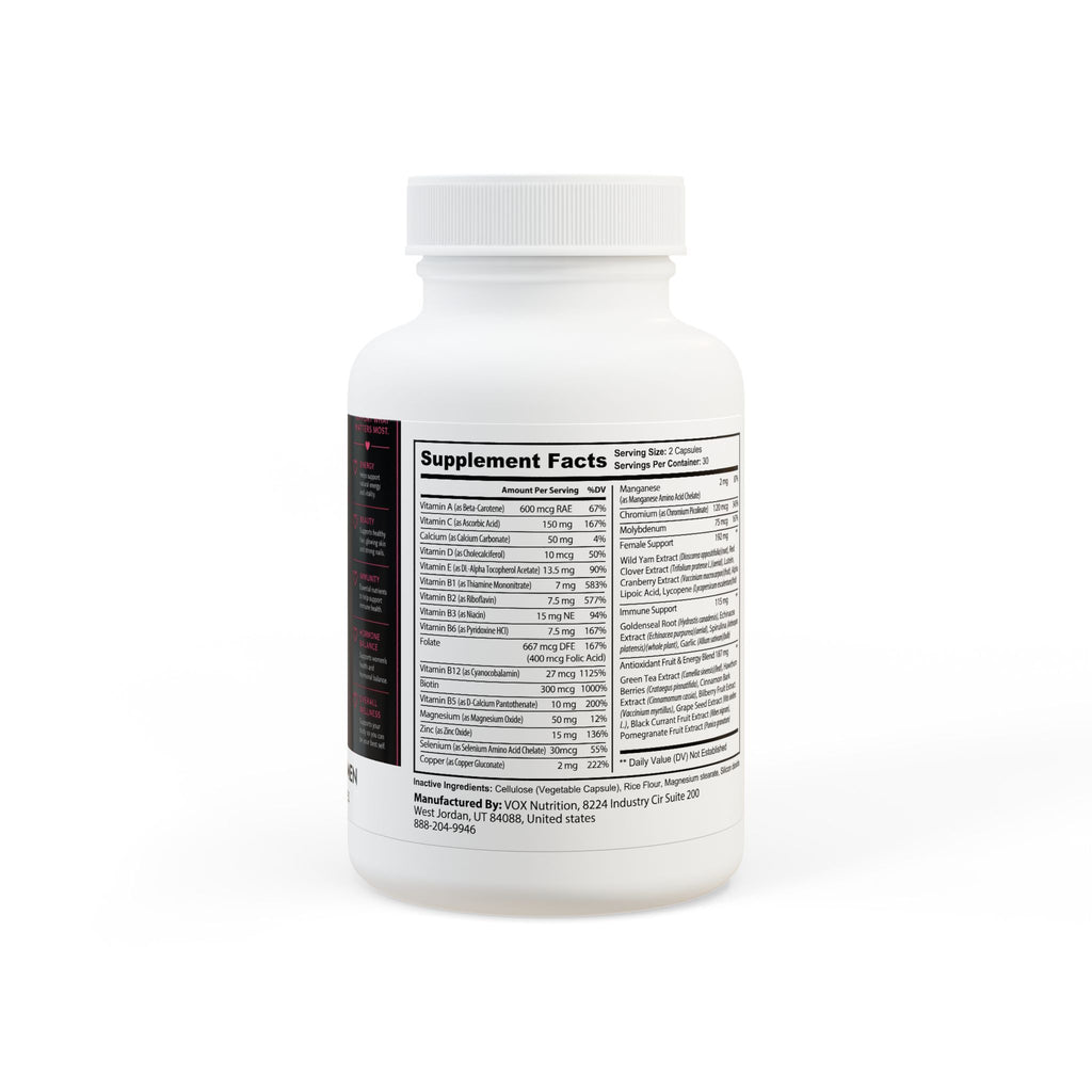 GlowUp Luxe Multivitamin for Women Supplement (60 Capsules)