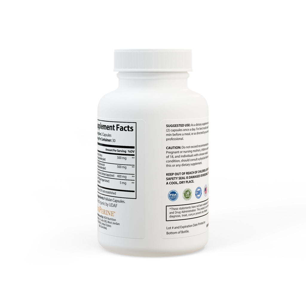 GlowUp Luxe Sea Moss Supplement (60 Capsules)